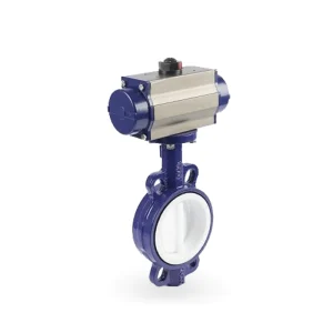 Double eccentric pneumatic butterfly valve